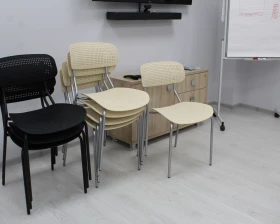 Стул офисный SHT-S85М Пластик, Желтый/Черный images