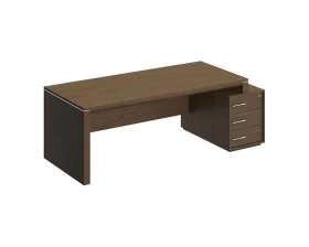 Стол руководителя правый на опорной тумбе малой ВЛ 149 ДТ Velar images