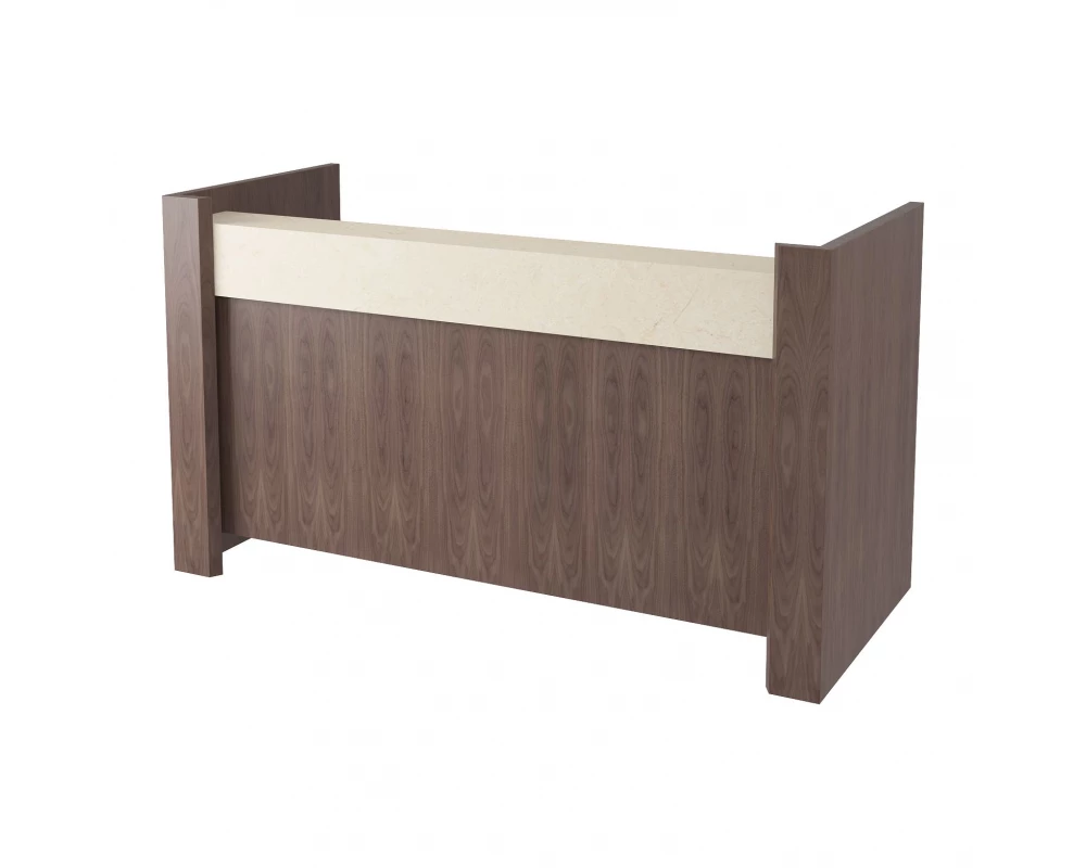 Стойка ресепшн с передней панелью полуглянцевая/лакированная 2000х900х1180 Freeport