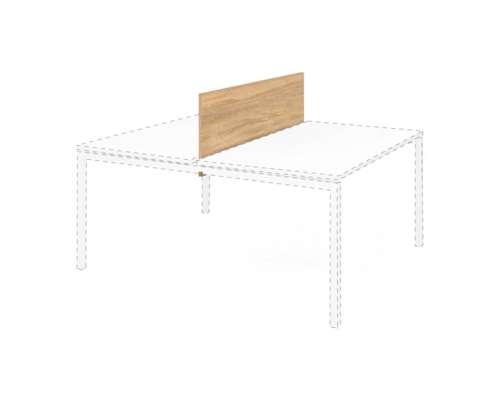 Экран бенча ДСП 138x1,8x46 Link Дуб калифорния