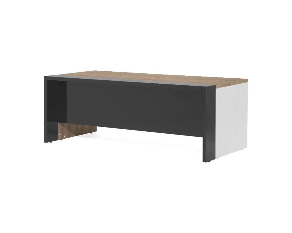 Стол 220 без одной опоры 220x95x76 Lava Гавана/Серый глянец