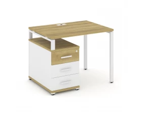 Стол письменный с 1 опорной тумбой CN.SP-301 W 980/1346x720x750 Concept images