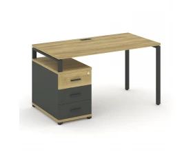 Стол письменный с 1 опорной тумбой CN.SP-301 W 980/1346x720x750 Concept images