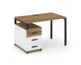 Стол письменный с 1 опорной тумбой CN.SP-302 W 1180/1546x720x750 Concept images