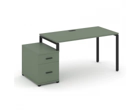 Стол письменный с 1 опорной тумбой CN.SP-305 B 980/1346x720x750 Concept images