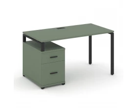 Стол письменный с 1 опорной тумбой CN.SP-306 B 1180/1546x720x750 Concept images