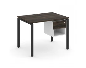 Стол рабочий с подвесной тумбой 1 открытой нишей и одним ящ. CN.SP-117 W 980x720x750 Concept images