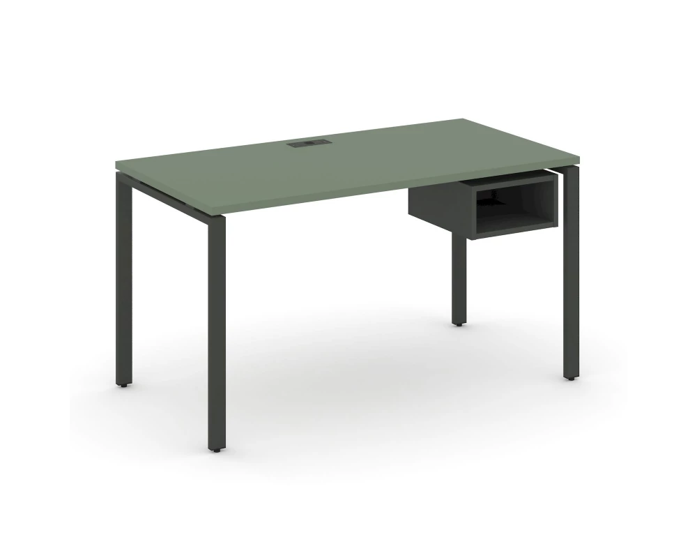 Стол рабочий с подвесной тумбой с 1 открытой нишей CN.SP-103 1380x720x750 Concept
