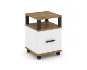 Тумба мобильная 1 распаш. фасад с надставкой CN.TUM-008 B 420x420x615 Concept images