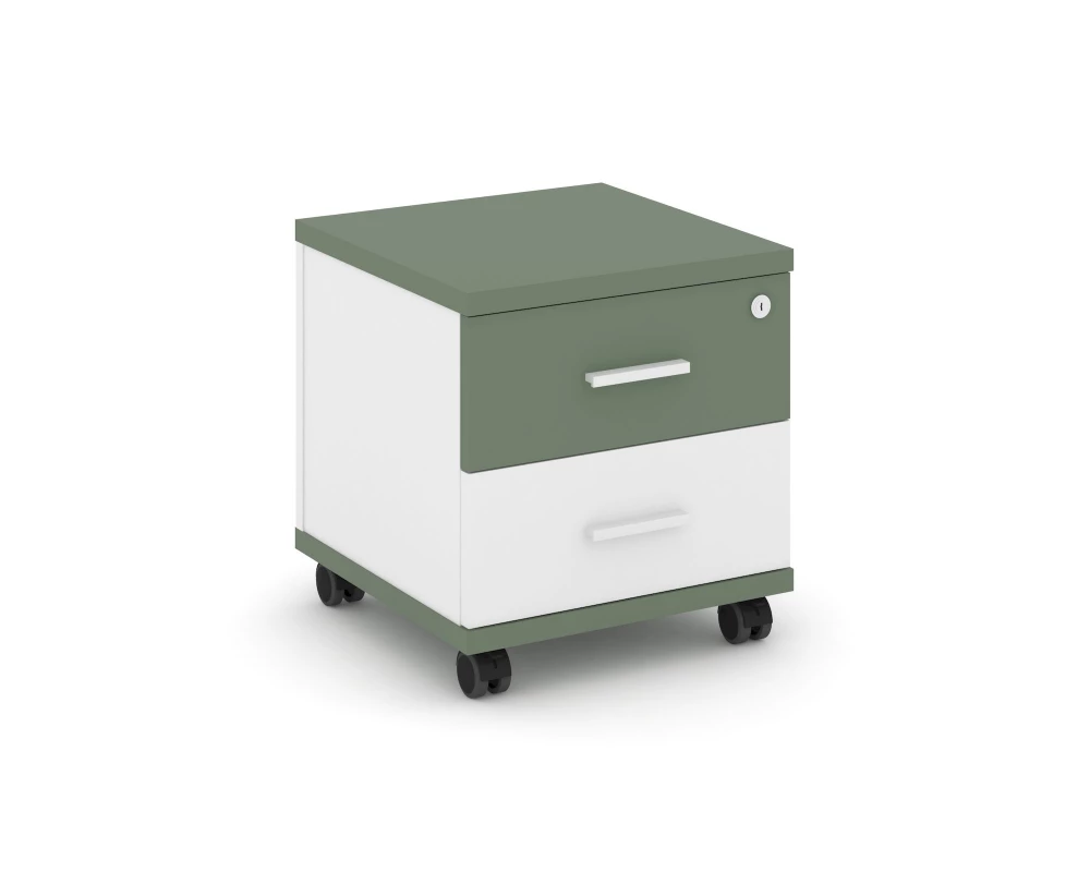 Тумба мобильная 2 ящ. CN.TUM-001 W 420x420x448 Concept
