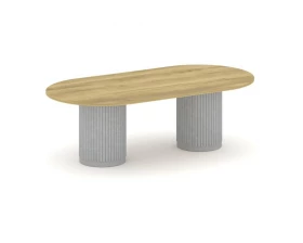 Стол переговорный овальный PR.C.SPRG-007.D 2400х1200х750 Felto images