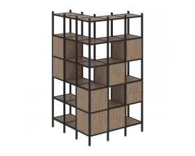 Угловой внешний стеллаж наборный L-53 1278x1278x2280 Loft images