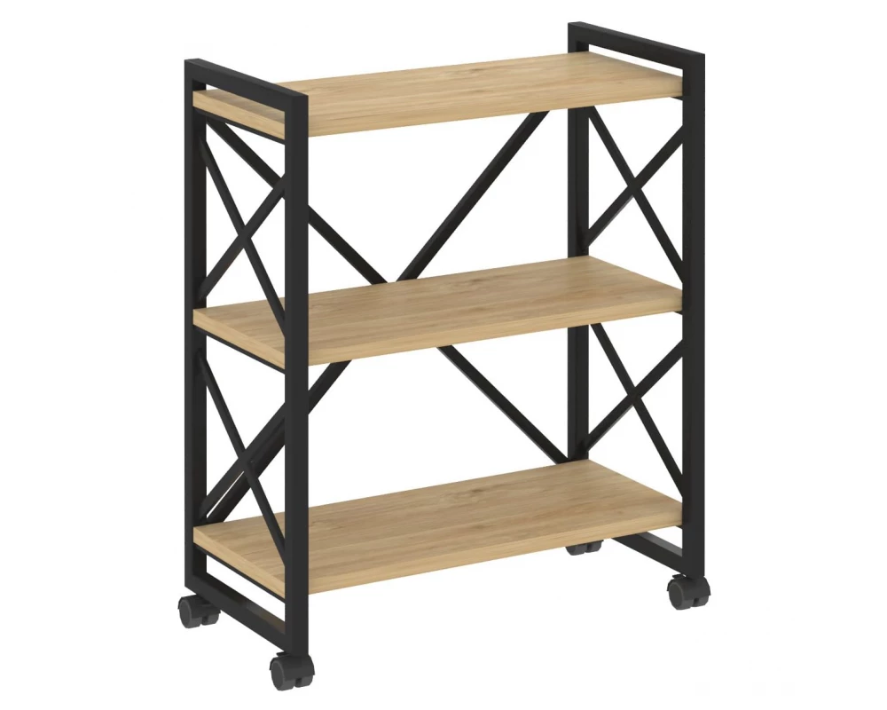 Стеллаж на колесных опорах - 3 полки 800х400х968 Loft