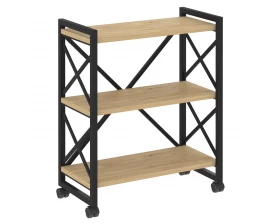 Стеллаж на колесных опорах - 3 полки 800х400х968 Loft images