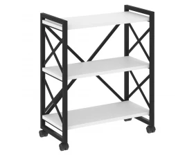 Стеллаж на колесных опорах - 3 полки 800х400х968 Loft images