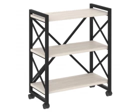 Стеллаж на колесных опорах - 3 полки 800х400х968 Loft images