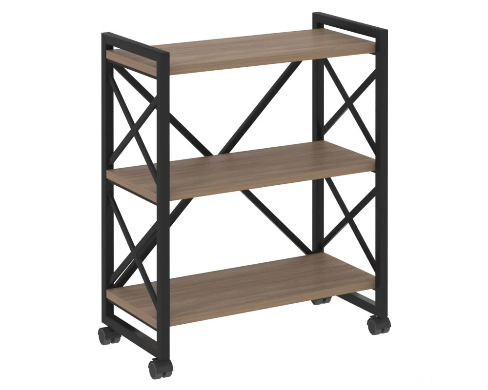 Стеллаж на колесных опорах - 3 полки 800х400х968 Loft