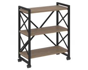 Стеллаж на колесных опорах - 3 полки 800х400х968 Loft images