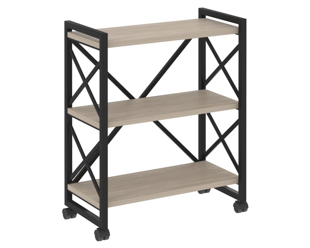 Стеллаж на колесных опорах - 3 полки 800х400х968 Loft