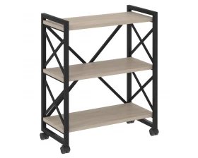Стеллаж на колесных опорах - 3 полки 800х400х968 Loft images