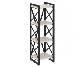 Стеллаж на регулируемых опорах - 4 полки 400х400х1280 Loft images