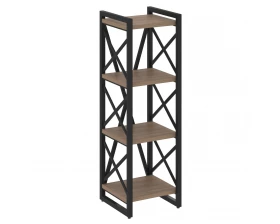 Стеллаж на регулируемых опорах - 4 полки 400х400х1280 Loft images