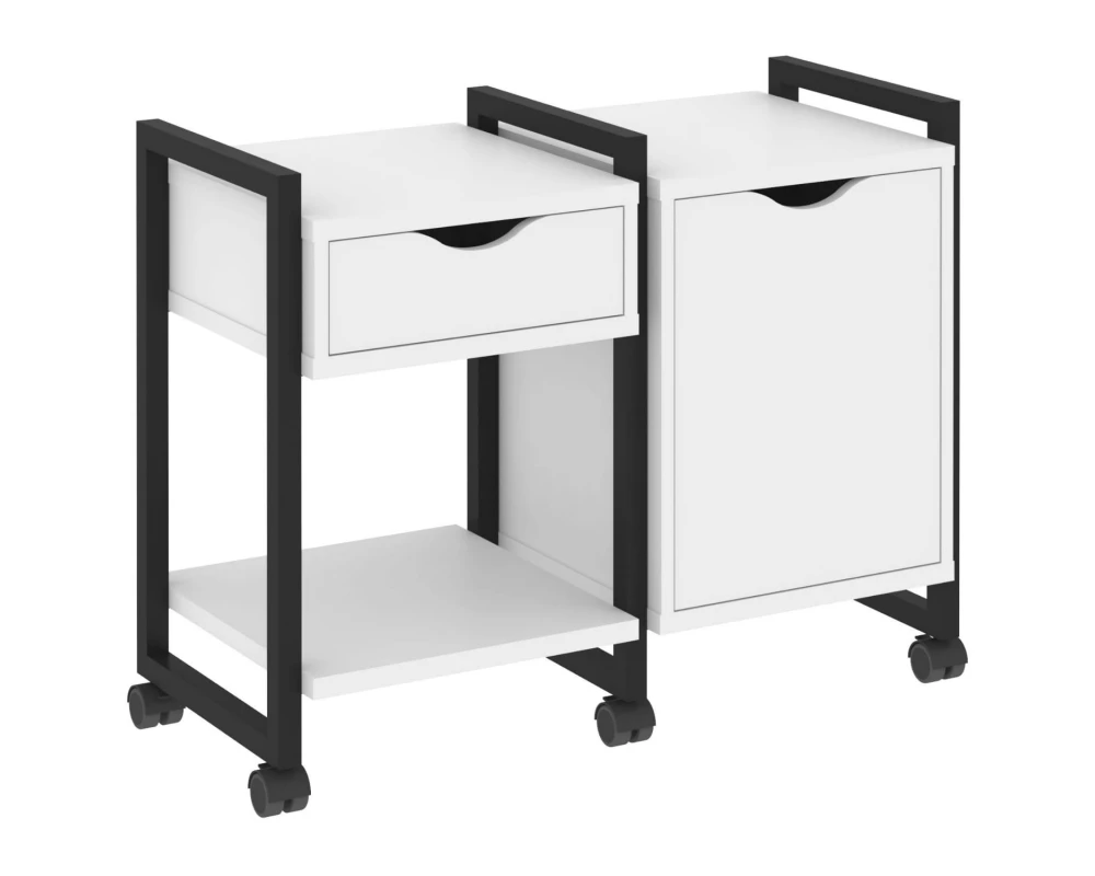 Тумба на колесных опорах наборная. Вариант №3 970х460х767 Loft