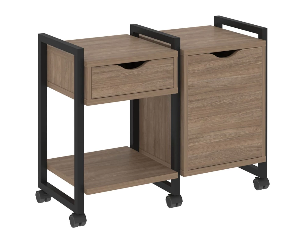 Тумба на колесных опорах наборная. Вариант №3 970х460х767 Loft