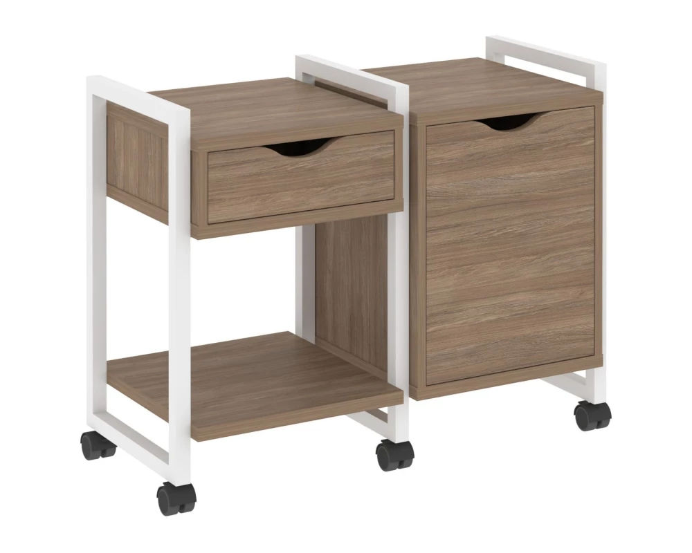 Тумба на колесных опорах наборная. Вариант №3 970х460х767 Loft