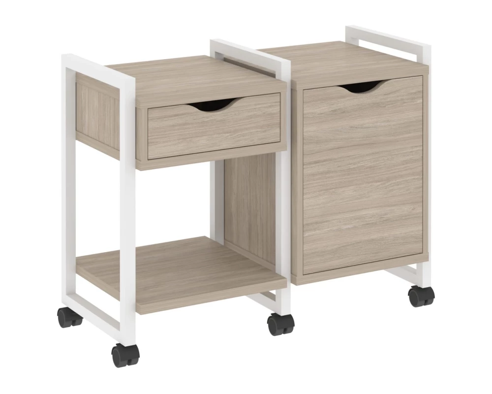 Тумба на колесных опорах наборная. Вариант №3 970х460х767 Loft