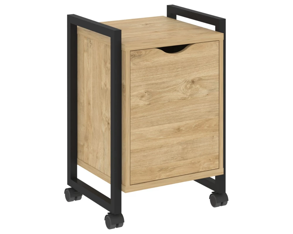 Тумба на колесных опорах с распашным фасадом 500х460х767 Loft