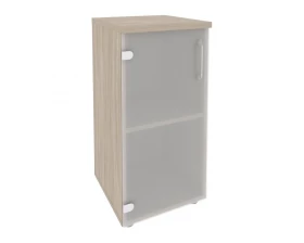 Шкаф низкий узкий левый (1 низкий фасад стекло) 400x420x823 Onix images