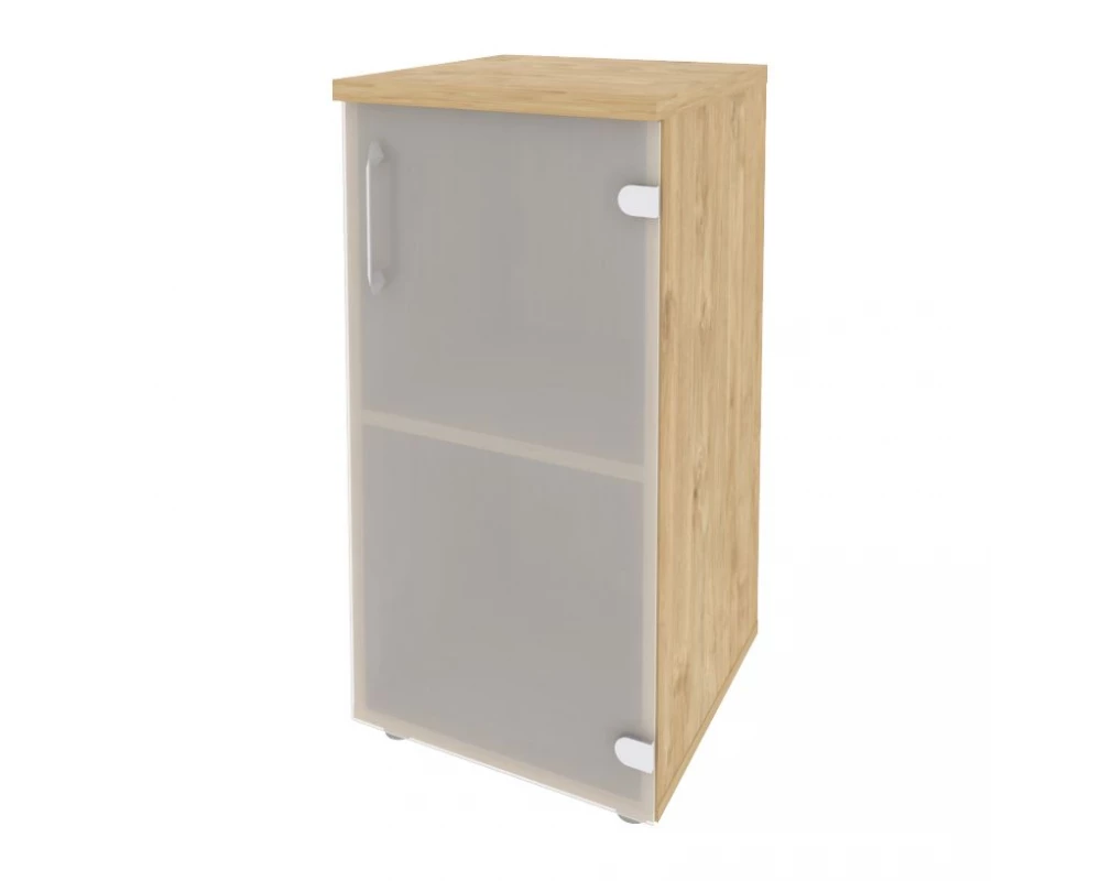 Шкаф низкий узкий правый (1 низкий фасад стекло) 400x420x823 Onix