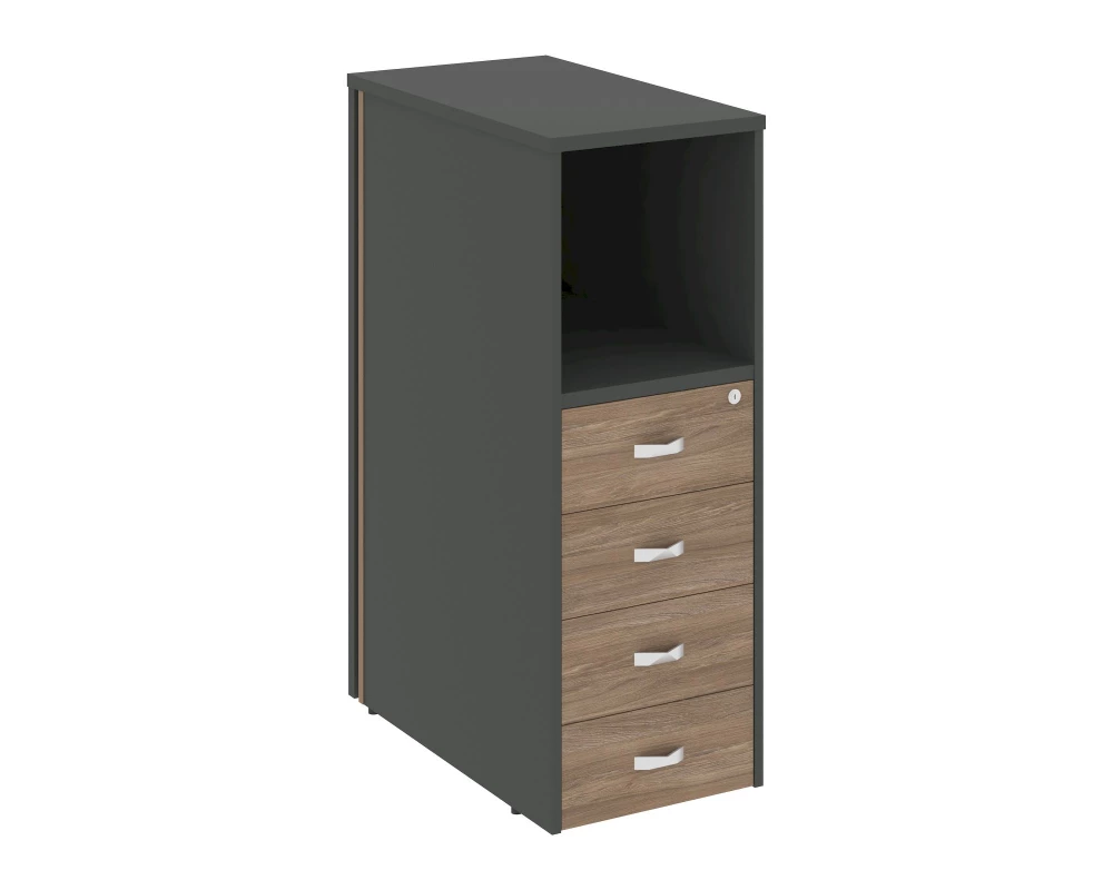 Тумба 4 ящика завершающая, левая Onix