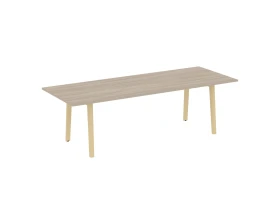 Стол переговорный, опоры - массив дерева 258x98x75 Оникс Вуд Директ / Onix Wood Direct images