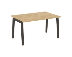 Стол переговорный (1 столешница), опоры - массив дерева 138x98x75 Оникс Вуд / Onix Wood images
