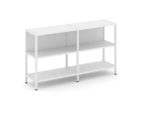 Двухсекционный стеллаж двухярусный 1590х400х879 Шелф Систем / Shelf System images