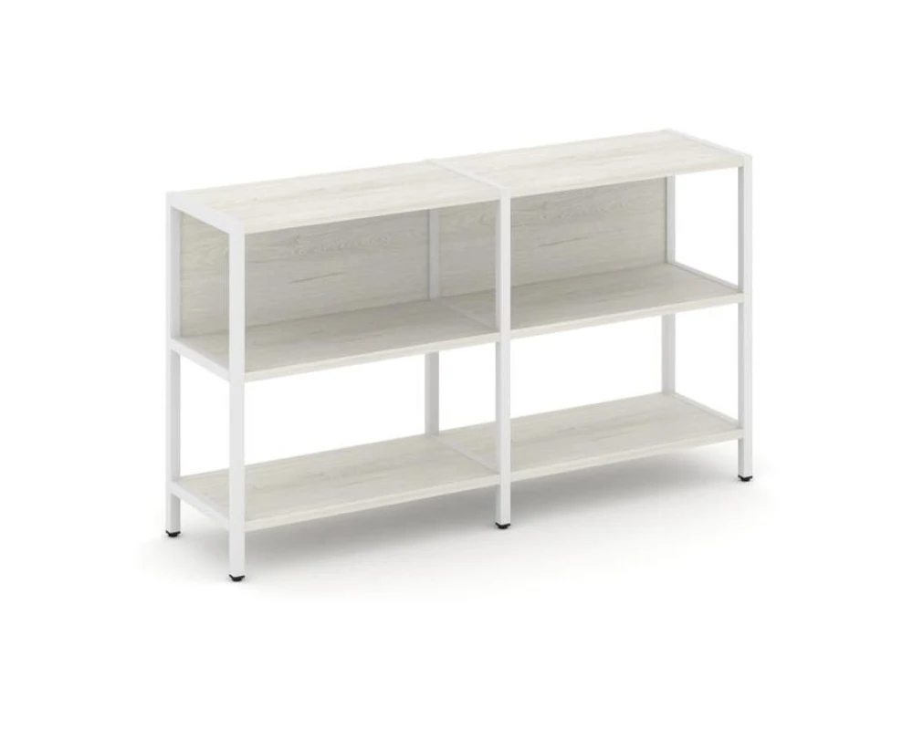 Двухсекционный стеллаж двухярусный 1590х400х879 Шелф Систем / Shelf System