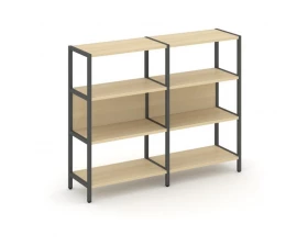 Двухсекционный стеллаж трехярусный Shelf System images