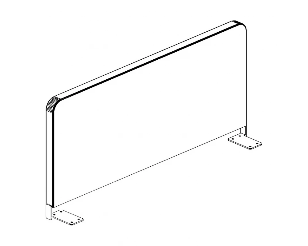 Экран боковой Ткань 800х28х397 Style Project