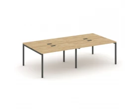 Рабочая станция 2-х сторон. на П-образном каркасе 40 мм 2760x1432x750 Style Project images