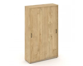 Шкаф-купе для одежды с полками и выдвижной штангой в каждой секции 1200x400x1982 зад. стенка HDF Style Project images