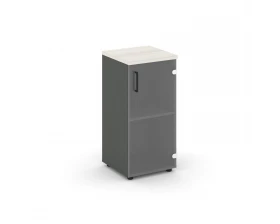 Шкаф низкий узкий правый прозр. стекло 400x400x833 Style Project images