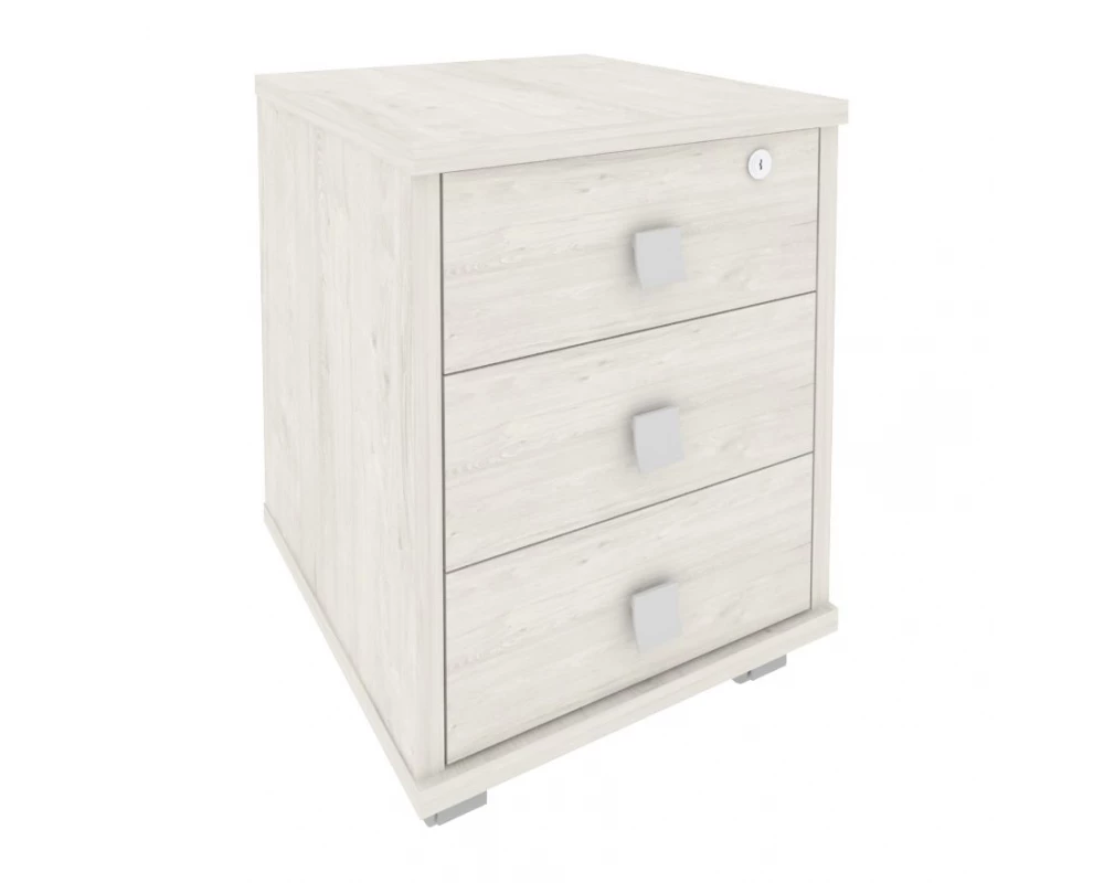 Тумба подкатная 3 ящика с замком Style System