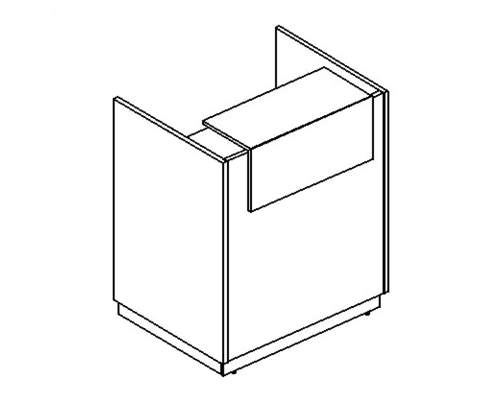 Стойка ресепшн прямая 95x73x115 A4