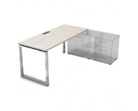 Стол рабочий, прямолинейный три опоры, правый (1400*700*750) НСТП-О.979 Gloss Line images