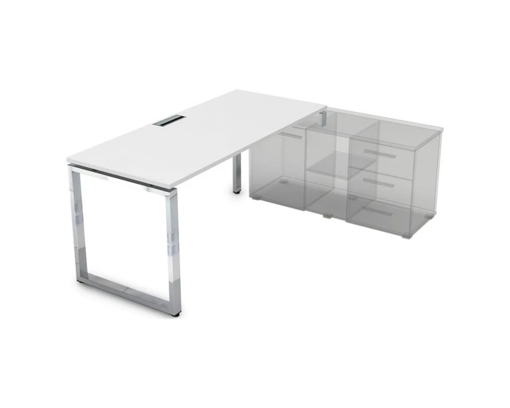 Стол рабочий, прямолинейный три опоры, правый (1400*700*750) НСТП-О.979 Gloss Line