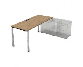 Стол рабочий прямолинейный три опоры, правый (1400*800*750) НСТП-П.989 Gloss Line images