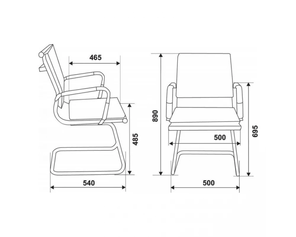 Кресло Бюрократ Ch-993-Low-V