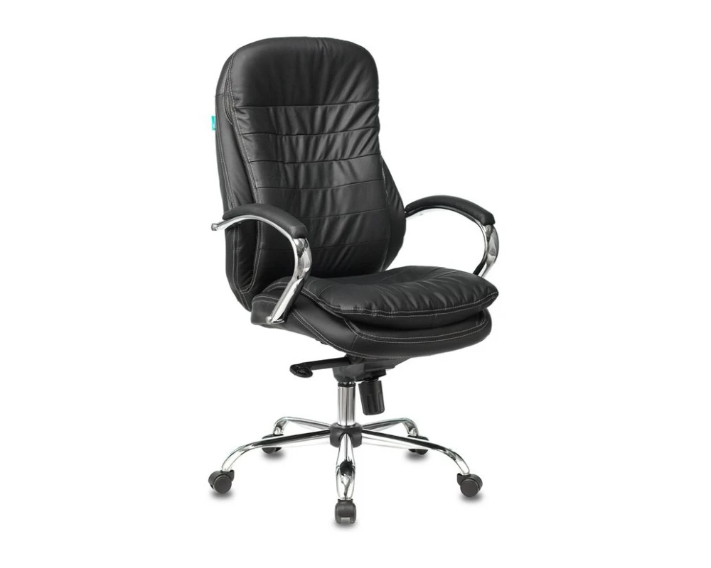 Кресло Бюрократ T-9950/BLACK Натуральная кожа, Черный